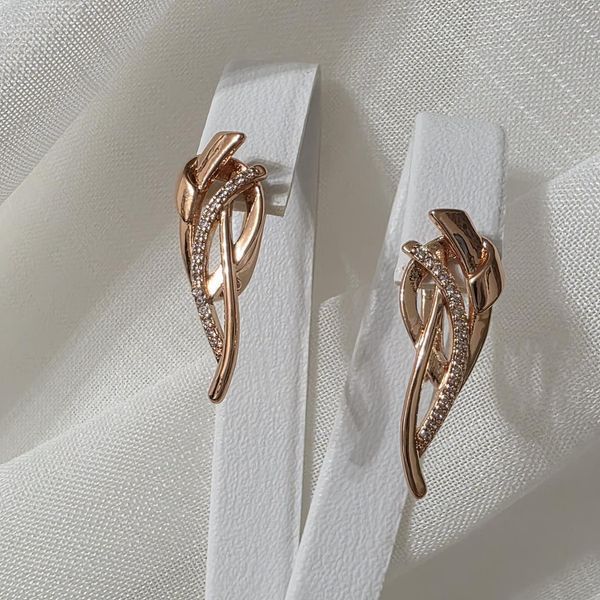 Сережки из медицинского золота с позолотой 3206596912 фото