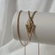 Комплект прикрас з медичного золота з позолотою Сережки Ланцюжок Кулон 3098937691 фото 2
