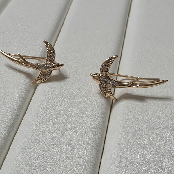 Сережки з медичного золота з позолотою Сережки кафи 3085725545 фото