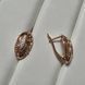 Сережки из медицинского золота с позолотой 3084317963 фото 3