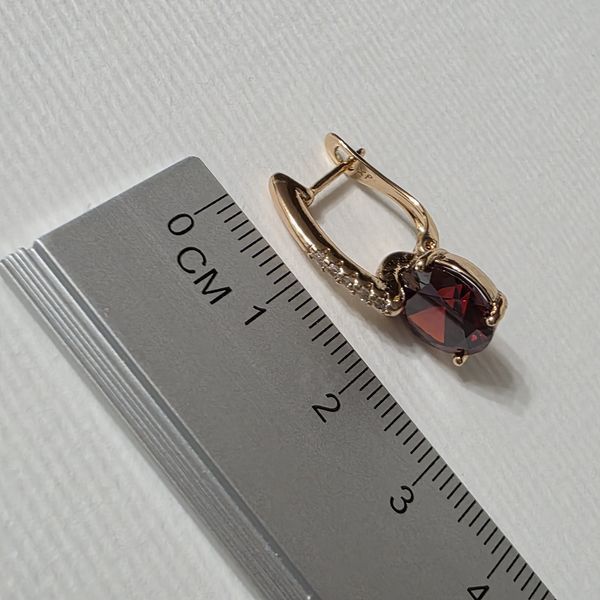 Сережки з медичного золота з позолотою 3085792207 фото