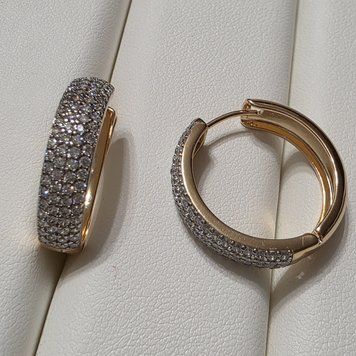 Сережки з медичного золота з позолотою 3086035019 фото