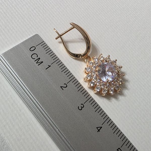 Сережки из медицинского золота с позолотой 3084365088 фото