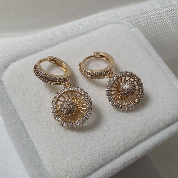 Сережки из медицинского золота с позолотой 3085745898 фото