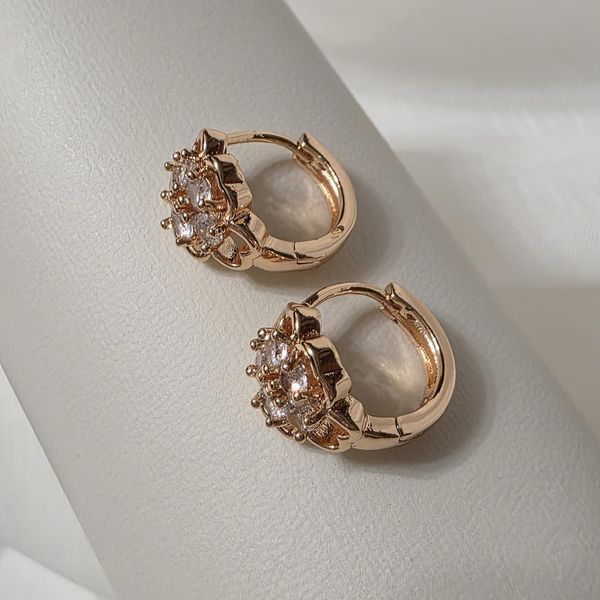 Сережки из медицинского золота с позолотой 3140126885 фото