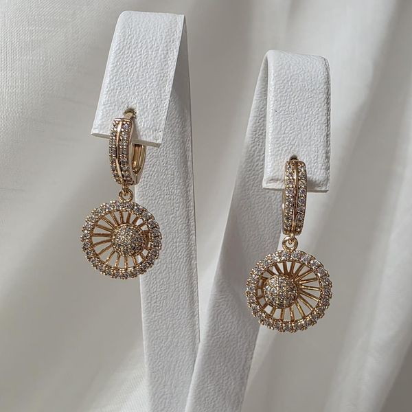 Сережки из медицинского золота с позолотой 3085745898 фото