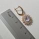 Сережки из медицинского золота с позолотой 3084365088 фото 2