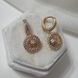 Сережки из медицинского золота с позолотой 3085745898 фото 1