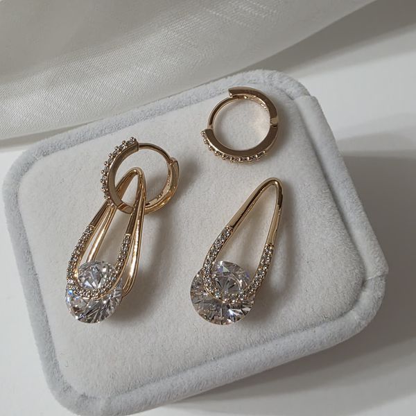 Сережки из медицинского золота с позолотой 3085748812 фото