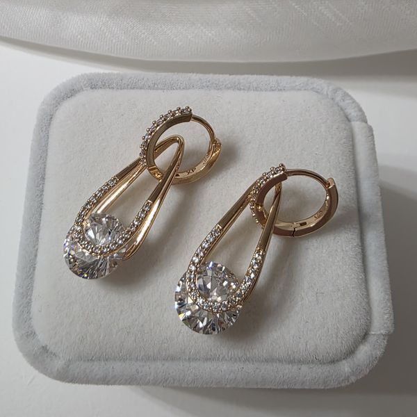 Сережки из медицинского золота с позолотой 3085748812 фото