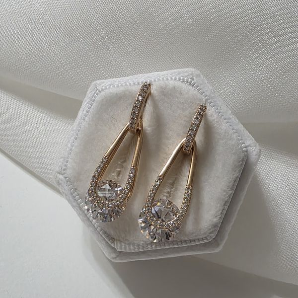 Сережки из медицинского золота с позолотой 3085748812 фото